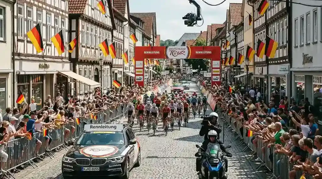 Radrennen in Deutschland mit Fokus auf Sicherheit und Regulierung