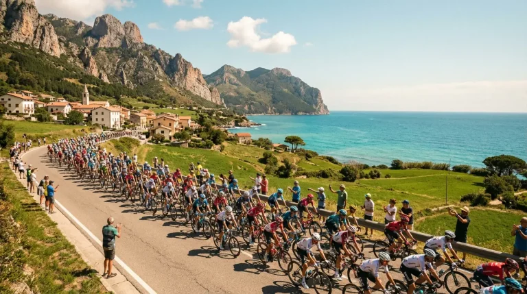 Übersichtliches Radrennen als Einstiegsbild für Anfänger