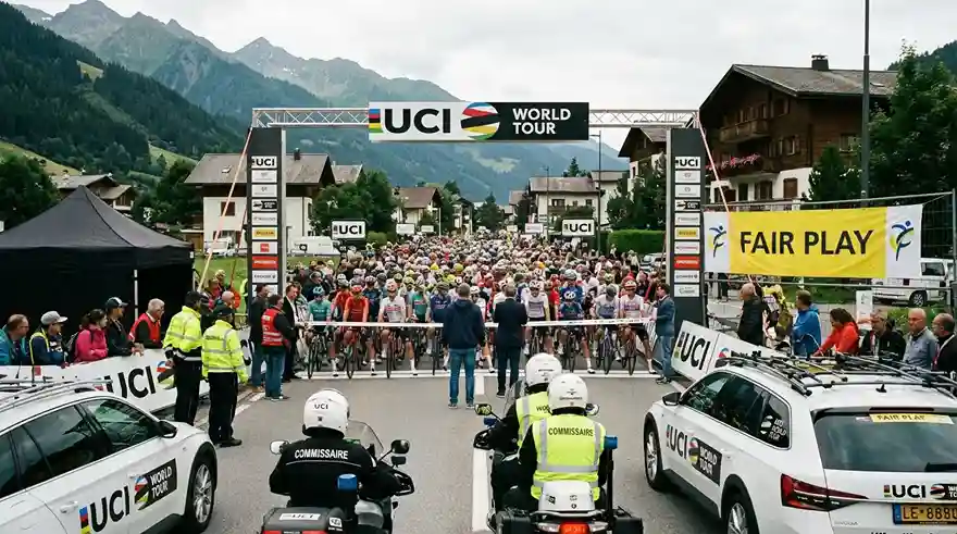 Offizielles UCI Radsport-Event mit Fokus auf Integrität